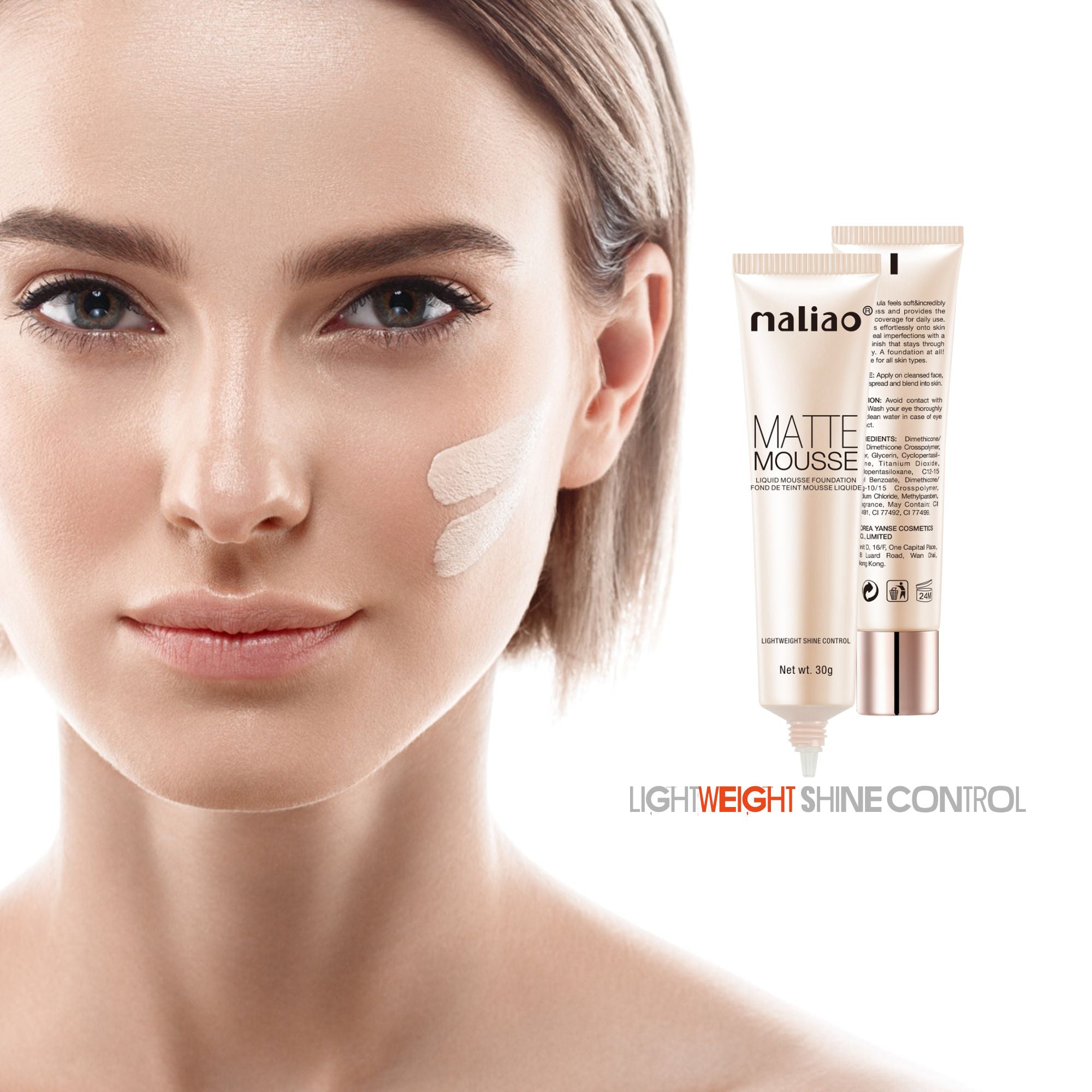 Maliao Matte Liquid Mousse Foundation Face
